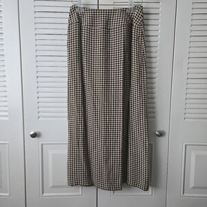 Vintage Emporio Armani Hounds tooth Skirt Made On Italy Size 42eu #073
